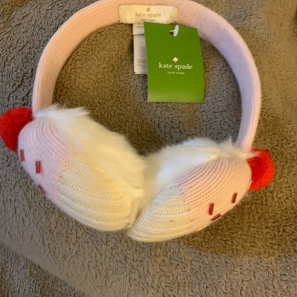Kate Spade Women's Cupcake Earmuffs, Cream/Pink. - Picture 12 of 12